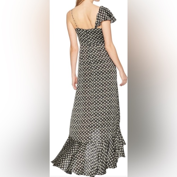 Jill Jill Stuart One-Shoulder Kiera Print Ruffle Gown NWT - Picture 3 of 5